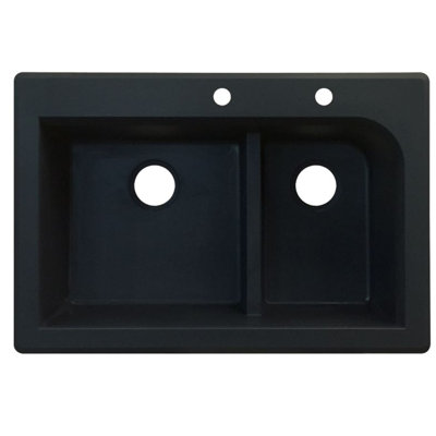 Évier de cuisine à double cuves l 33 po x l 22 po Radius