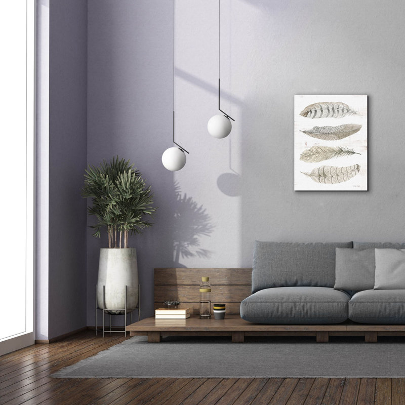  «Feather Quad» par Cindy Jacobs, art mural sur toile, 26 po x 34 po