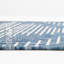 Tapis intérieur / extérieur en polypropylène géométrique tissé à la machine en gris / bleu-680280767