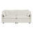 White Chenille Modern Fabric Loveseat Sofa 2-Seat Sofa With 4 Pillows