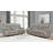 Marquez 2-Piece Faux Leather Manual Reclining Set with Sofa and Glider Loveseat, Taupe-129548697-94577849