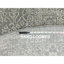 Tapis décoratif rond en gris noué à la main de conception unique 7 pi 10 po Cevdet