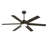 Cissline 58" Modern Black Ceiling Fan with Led Light and Remote for Bedroom/Living Room/Kitchen