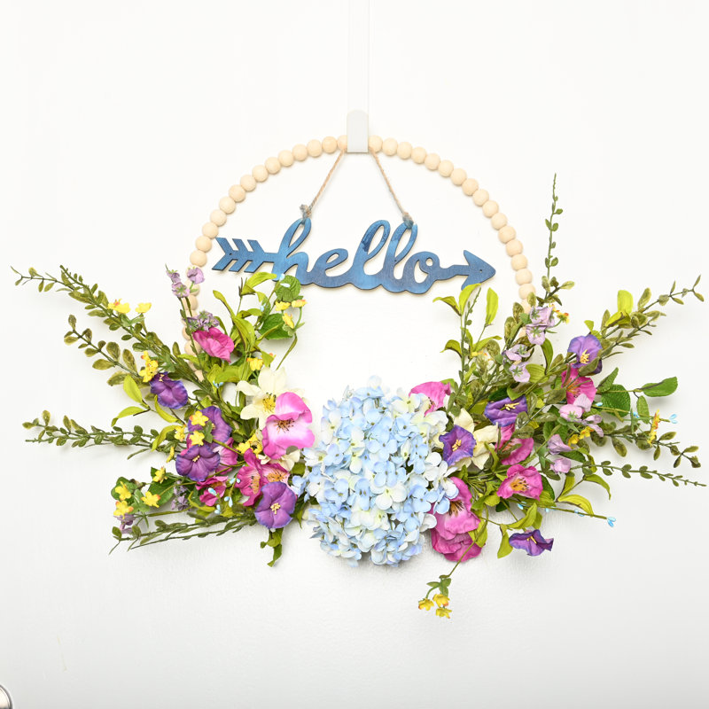 Couronne florale de 22 po avec été