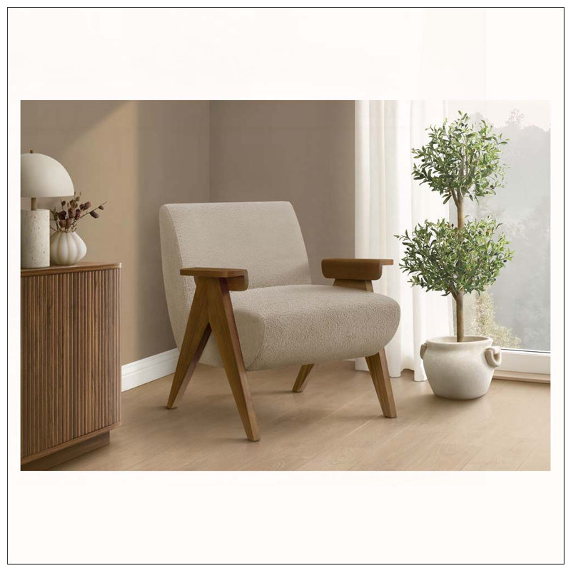 Fauteuil d'appoint H 31 po, Beige