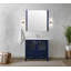 Meuble-lavabo de salle de bain 36 po X P 18,25 po D, plateau en céramique et Miroir-283804243