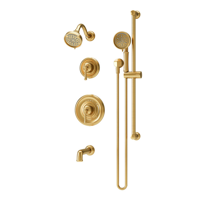 Braston HydroMersion Tub and Shower Trim Kit with Hand Spray, Bronze