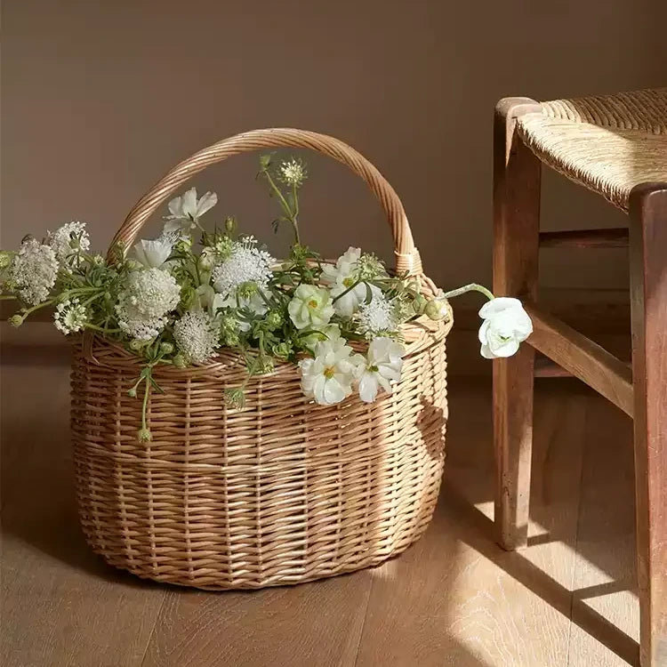 Panier en fleurs de saule