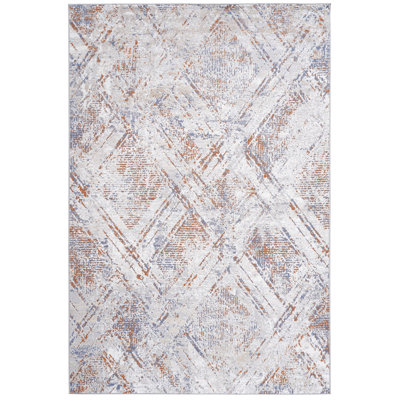 6X9 Beige /Geometric Non-Shedding Living Room Bedroom Dining Home Office Stylish And Stain Resistant Area Rug