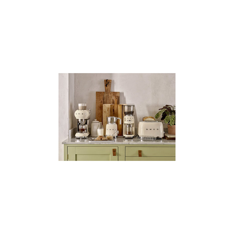 Smeg CGF01 50s Style Retro Coffee Grinder, Cream