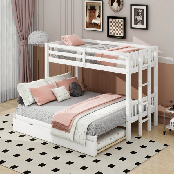 Harriet Bee Twin Over Pull-Out Bunk Bed With Trundle - Wayfair Canada