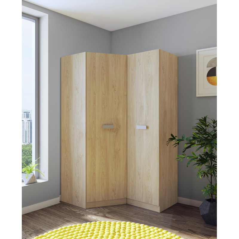 Makina 2 Door Manufactured Wood Wardrobe, Puccini oak
