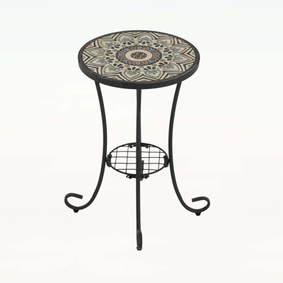 Zaire Ceramic Top Side Table