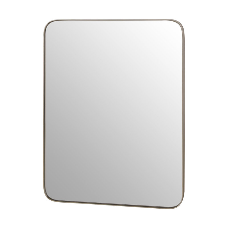 Graylee Solid Wood Flat Wall Mirror
