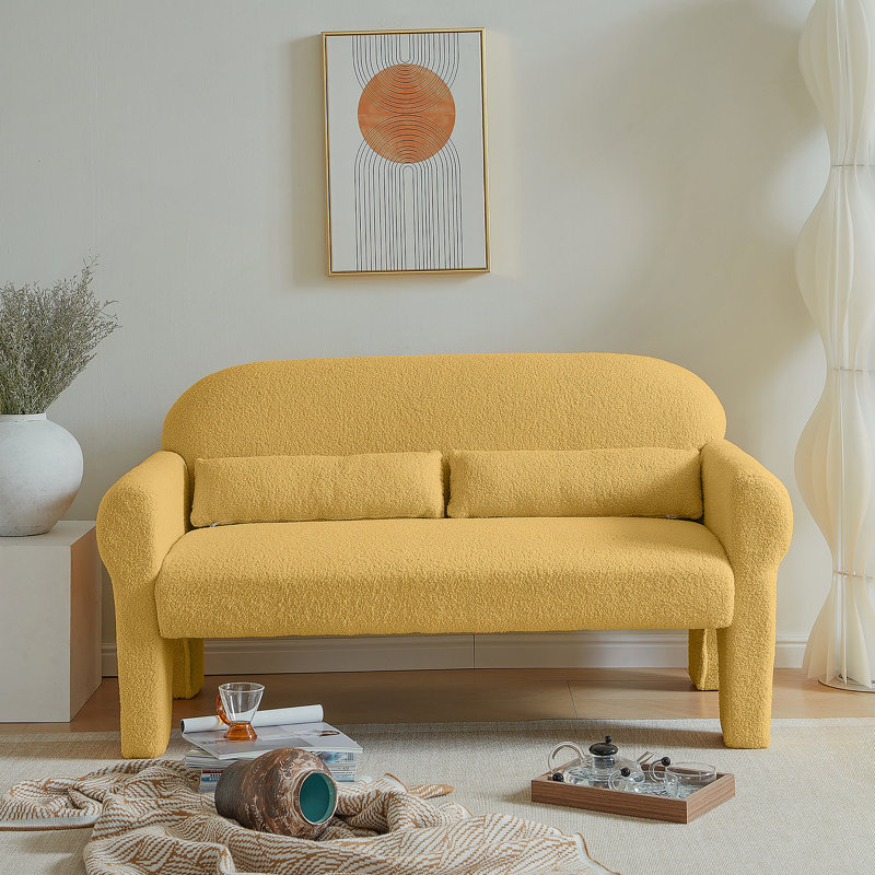 Causeuse moderne pour le salon, Jaune