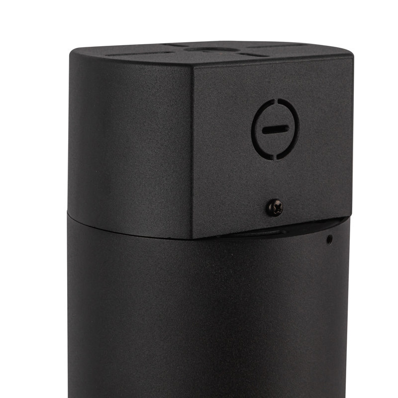 Lorna 1 - Light LED Flush Mount, Black, 15" H x 4.38" W x 4.38" D, 24 W