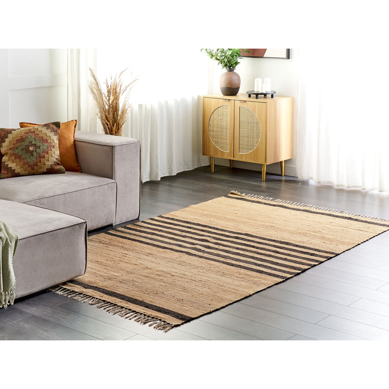 Brucie Striped Hand Woven Area Rug, Rectangle 160 x 230cm