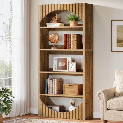 70.8-inch Tall Bookshelf, Farmhouse Style by 17 Stories