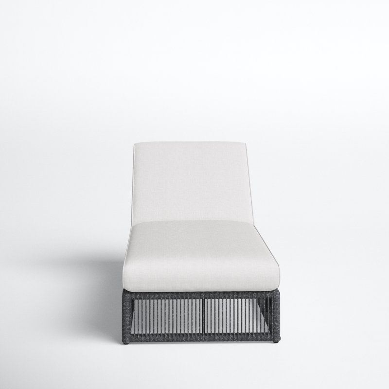 Kellerman Zelie Reclining Chaise Lounge with Cushion, Echo Ash Sunbrella®