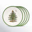 Assiettes à dîner arbre de Noël 10,5 po Spode