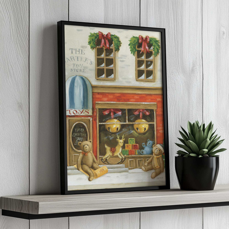 «Winter Teddy Bears II» par Lisa Audit, reproduction d'art, H 16 po x l 12 po, Or