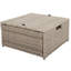 Canapé modulaire d'extérieur en osier avec repose-pieds et coussins 4 pièces-1384507828