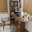 Bureau en bois massif noyer courbé-108687337-108687335