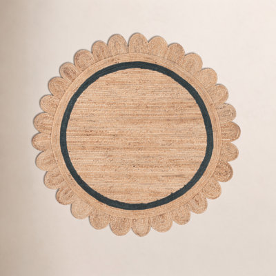Inaki Hand-Woven Geometric Jute Rug