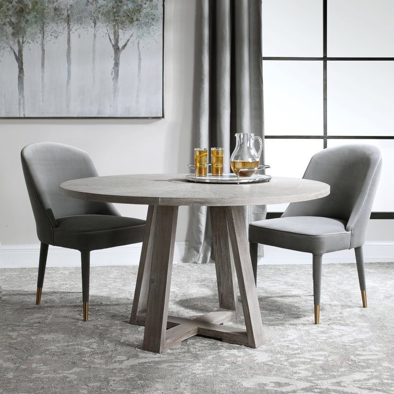 Adelle Round Solid Wood Dining Table