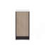 Meuble-lavabo sur pied et armoire avec lavabo en résine, rangement compact pour salle de bain avec une porte et 2 tablettes intérieures