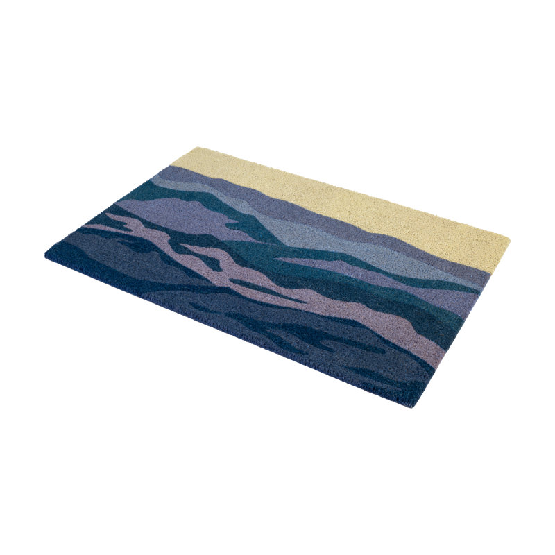 Paillasson Teshika Shades of Dawn, Shades of Sea - Blue Multi, 24" x 36" - Non Slip