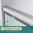 Double Sliding Shower Door With 1/4'' Clear Tempered Glass,48"W x 72"H -101837360