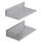 L-Shaped Metal Floating Shelf