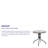 Amlie 28'' Round Tempered Glass Metal Table with Rattan Edging-106977609