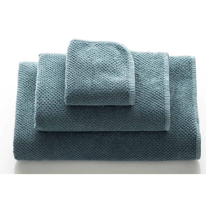 Bee Waffle Fingertip Towel, Deep Sea