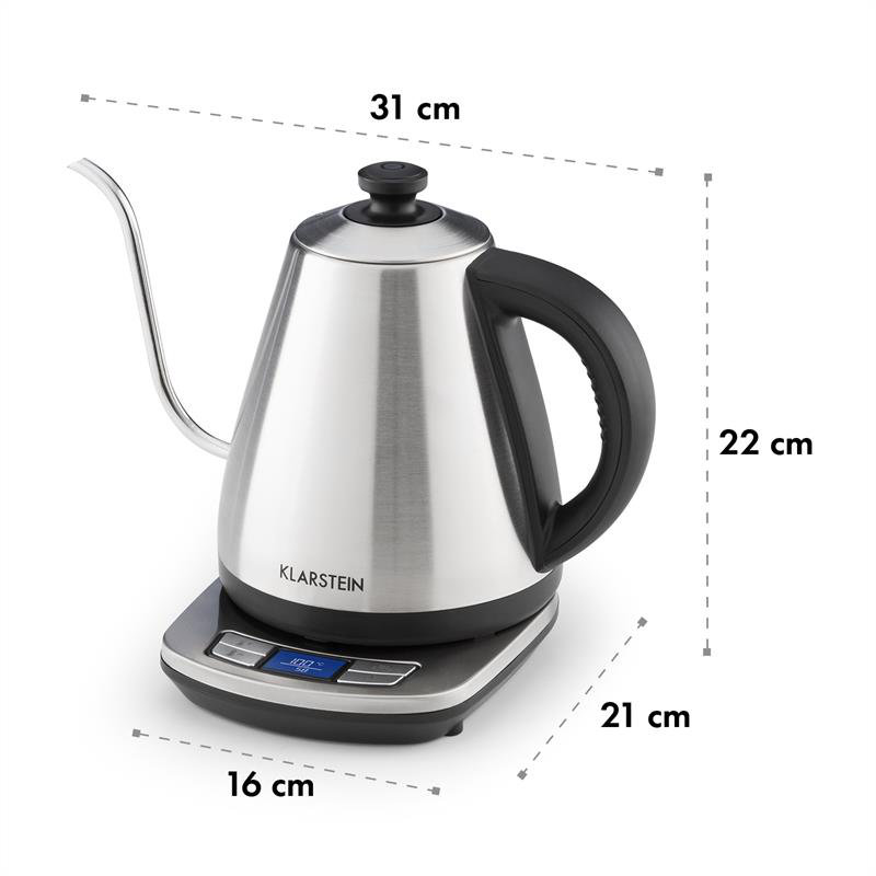 Klarstein Stainless Steel Electric Tea Kettle