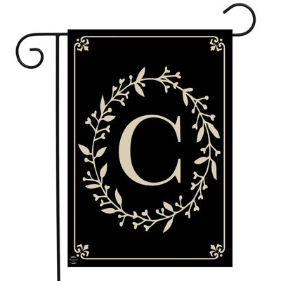  Classic Monogram Letter C Garden Flag