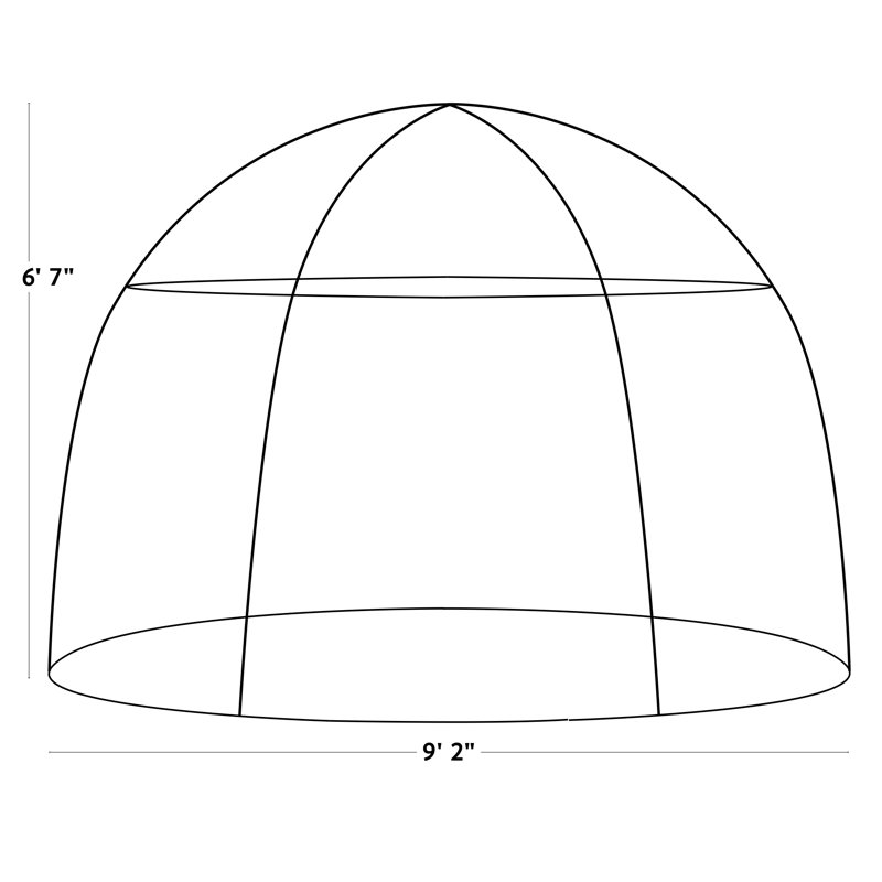 Haxnicks 9 Ft. W x 9 Ft. D Standard Sunbubble Greenhouse