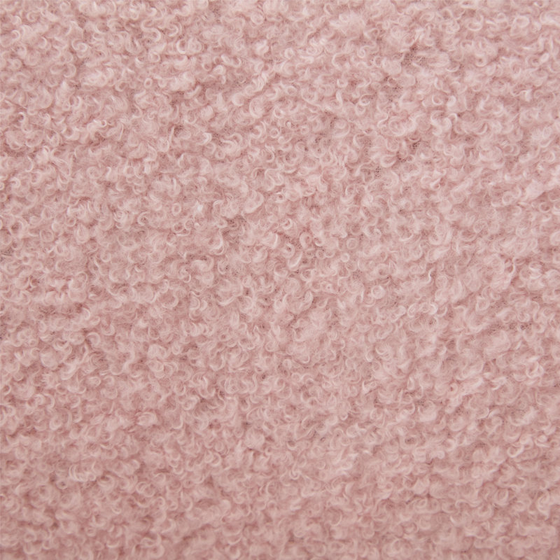 Flower Accent Chair, Pink Boucle