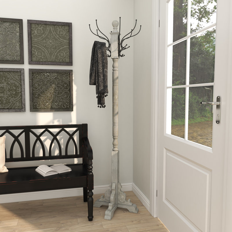 Shey Freestanding 12 - Hook Coat Rack