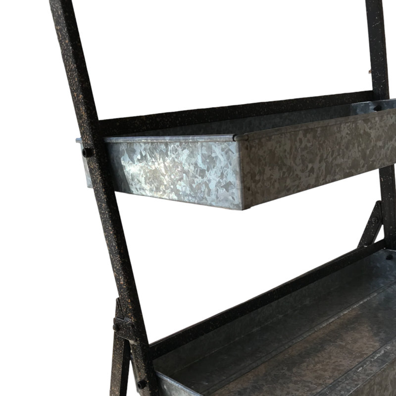 Luminaire pliable en métal à 5 tablettes