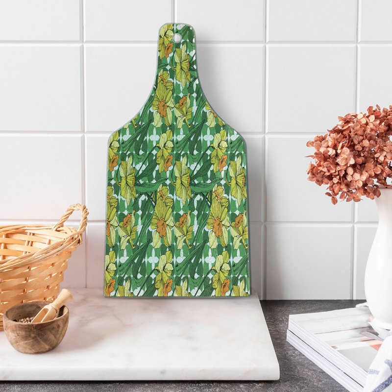 East Urban Home Glass Summer Cutting Board