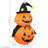 Double Jack-O'-Lantern with Witch Hat Inflatable