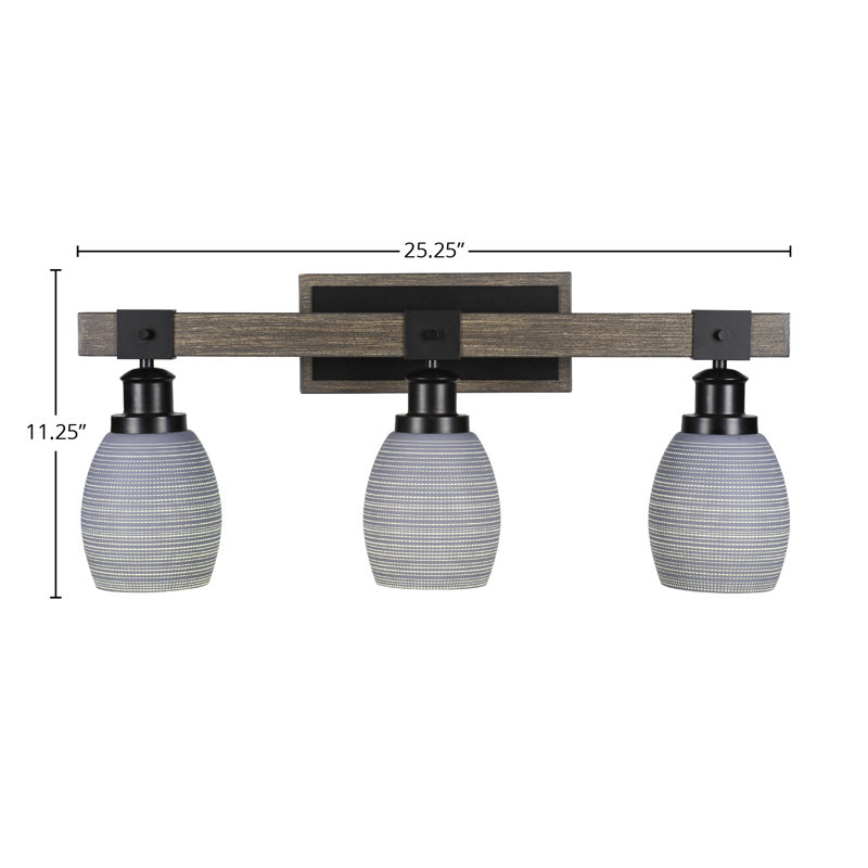 Barre d'éclairage de salle de bain Vandergriff, Grey, 3