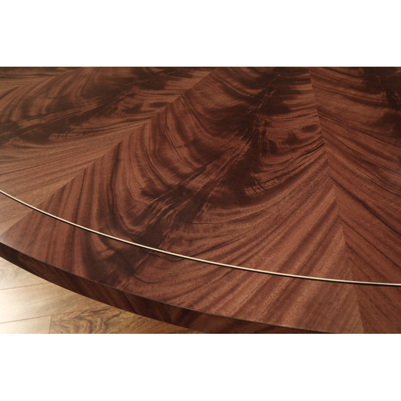Round Mahogany Dining Table For Seating 10-12 People 