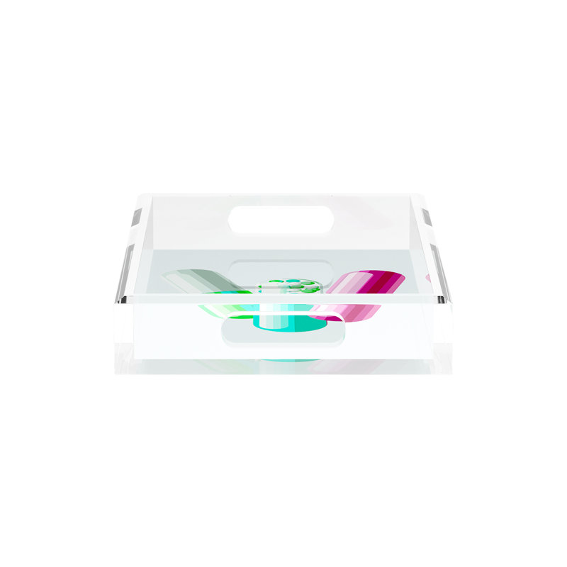Get Millions of Followers Acrylic Rectangle Decorative Tray, 12.5"W x 7.75"D x 2"H