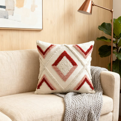 Housse de coussin géométrique 1 pièce