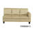 Beige white Microfiber L Style with ottoman Living Room Sofa Set-81193088