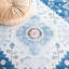Arizona Bohemian Machine Washable Non-Slip Area Rug in Navy & Ivory-923355778
