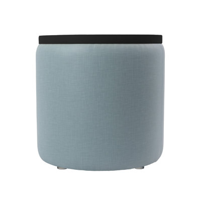Pro Series Upholstered 18" Round Dry-Erase Ottoman Table 18" Height